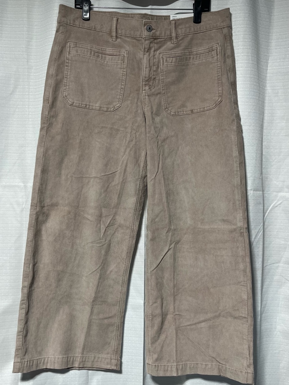 American Eagle Outfitters Wide-Leg Corduroy Pants in Cream NWT